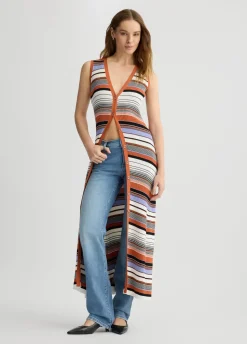 Liu Jo Vestido de punto de rayas-Mujer Cárdigans Y Jerséis|Vestidos