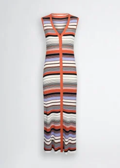 Liu Jo Vestido de punto de rayas-Mujer Cárdigans Y Jerséis|Vestidos