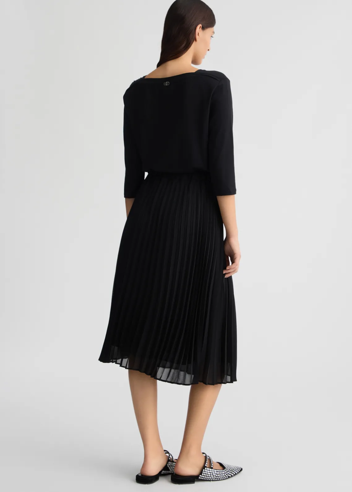 Liu Jo Vestido de punto y georgette-Mujer Vestidos