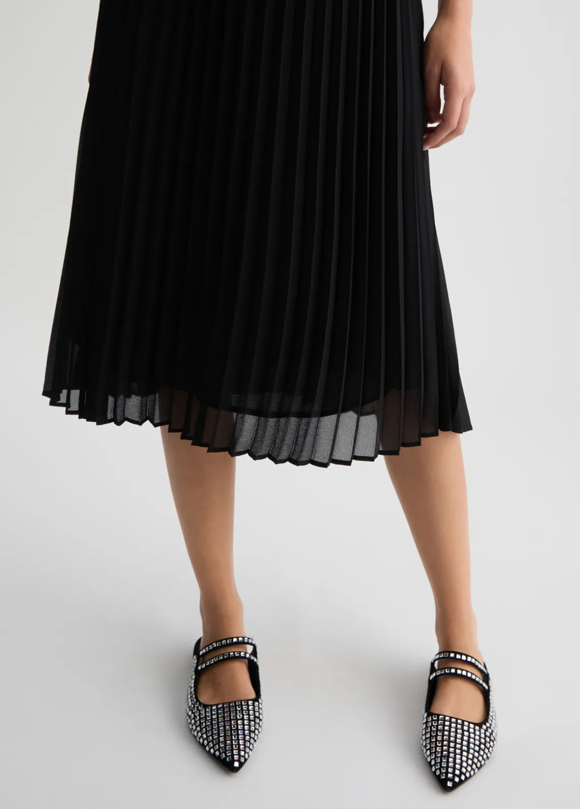 Liu Jo Vestido de punto y georgette-Mujer Vestidos
