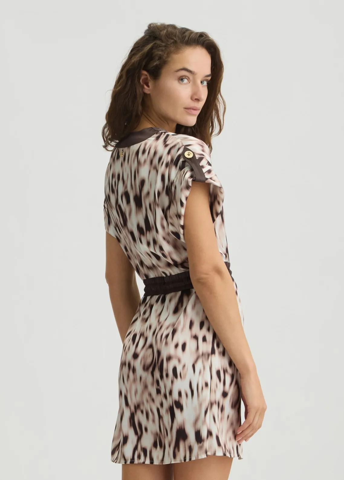 Liu Jo Vestido de raso estampado-Mujer Ropa Deportiva|Vestidos