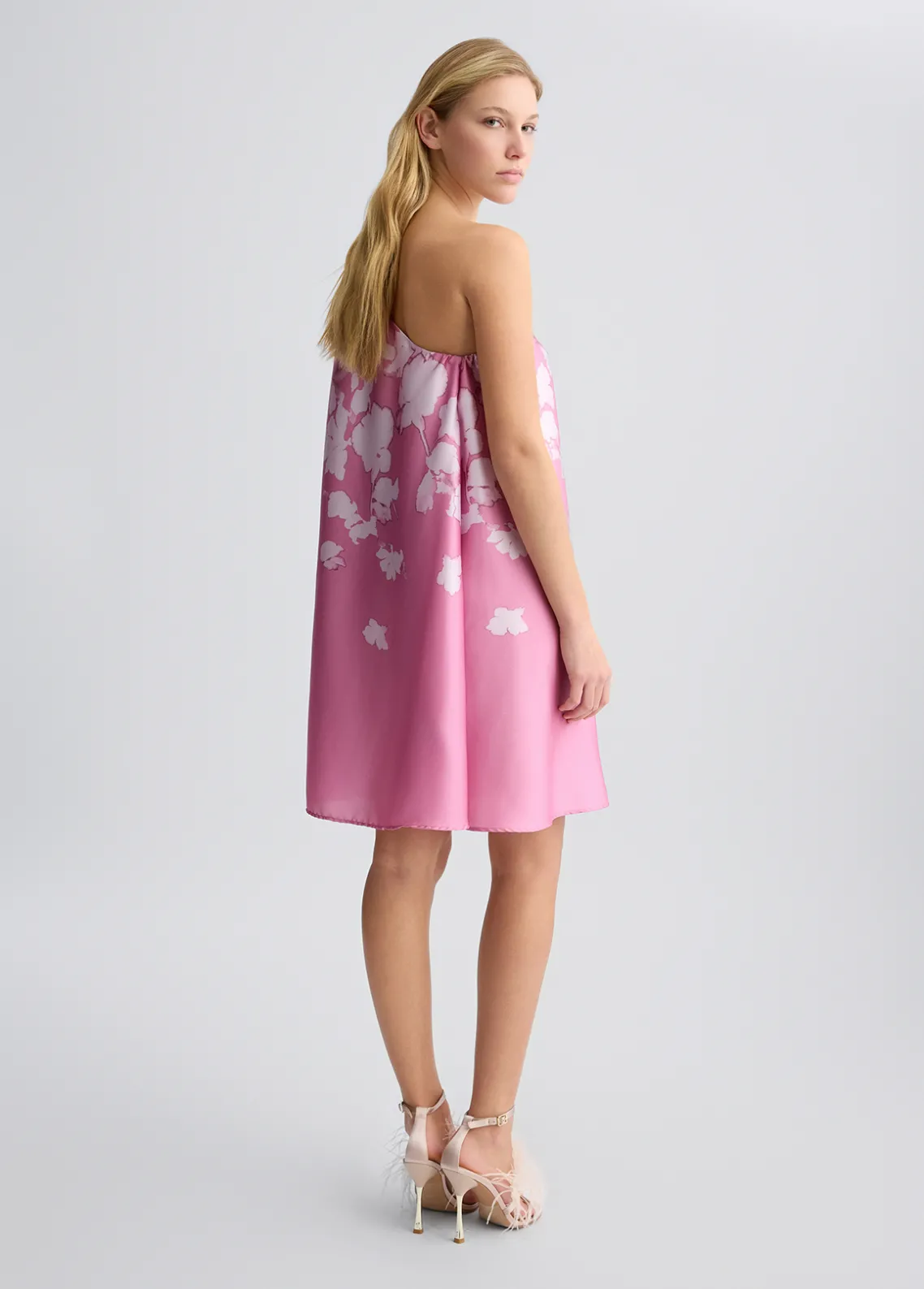 Liu Jo Vestido de raso estampado-Mujer Ceremonia|Vestidos
