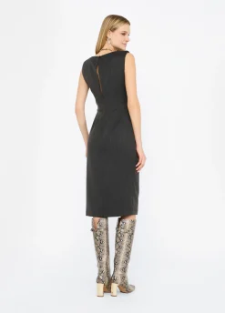 Liu Jo Vestido de raya diplomática con encaje-Mujer Vestidos