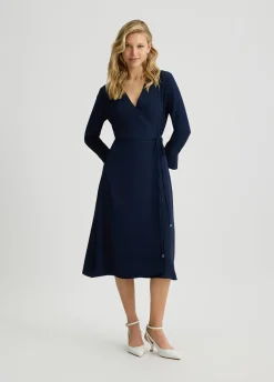 Liu Jo Vestido de sarga con cinturón-Mujer Vestidos