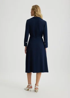Liu Jo Vestido de sarga con cinturón-Mujer Vestidos