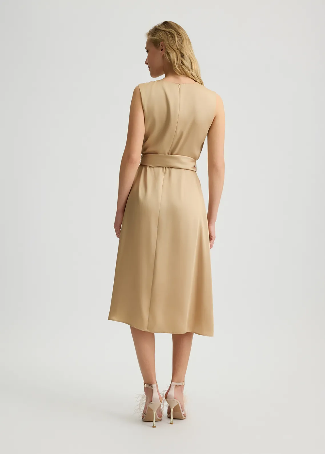 Liu Jo Vestido de sarga con cinturón-Mujer Vestidos