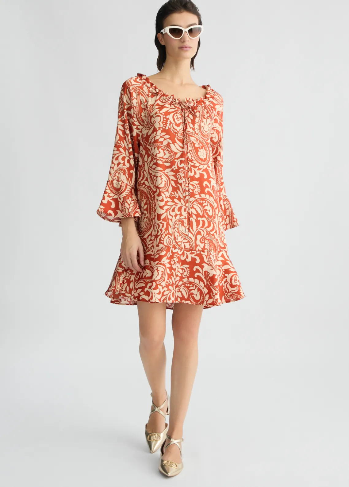 Liu Jo Vestido de sarga estampada-Mujer Vestidos
