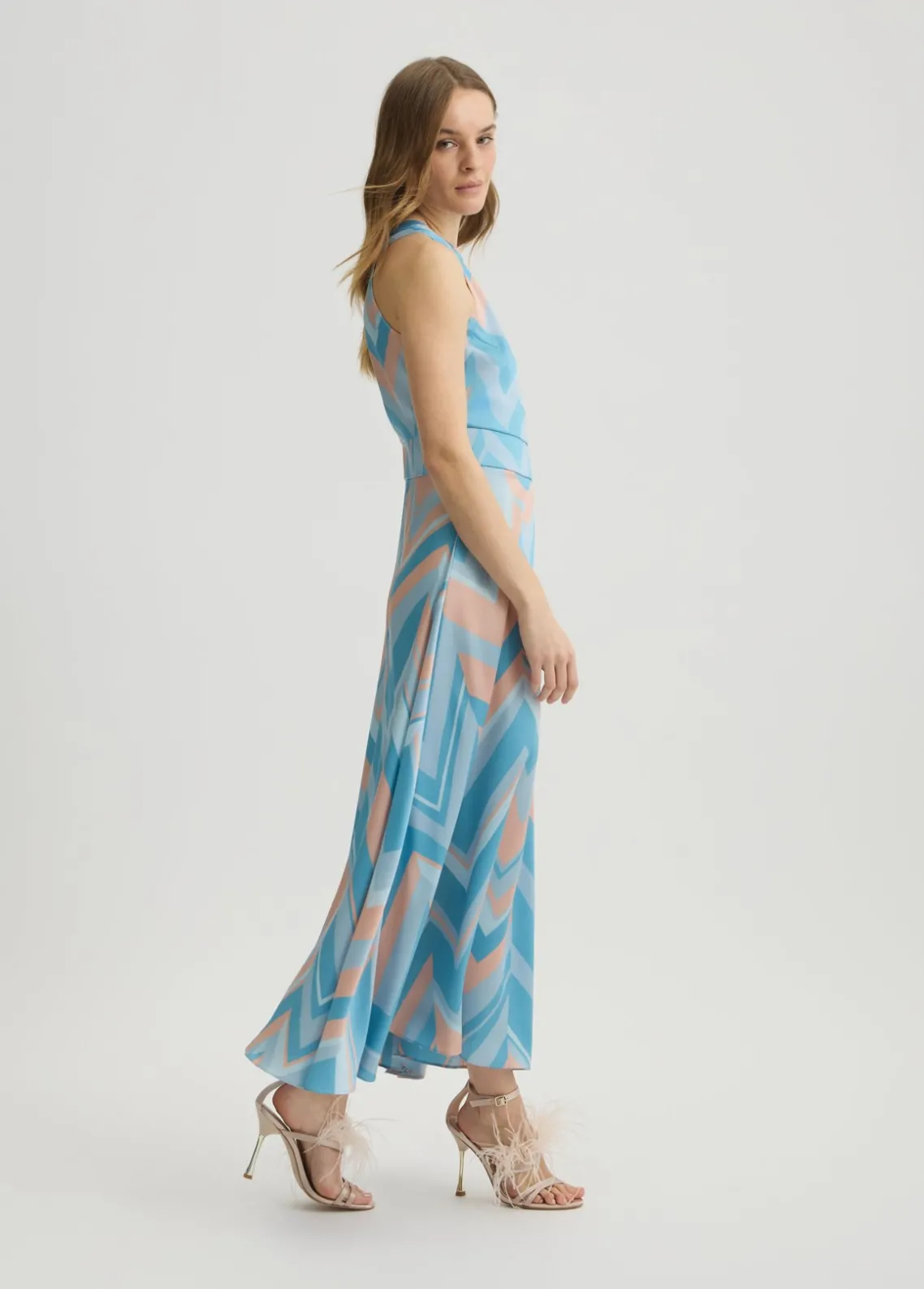 Liu Jo Vestido de sarga estampada-Mujer Ceremonia|Vestidos