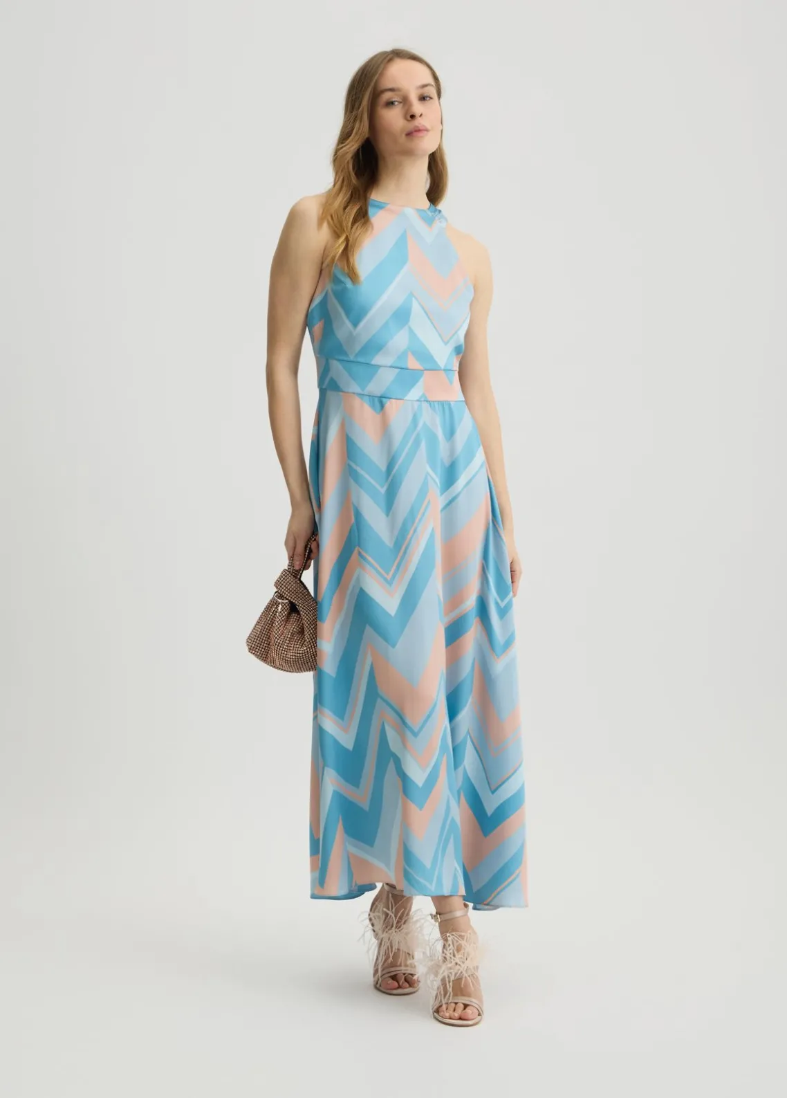 Liu Jo Vestido de sarga estampada-Mujer Ceremonia|Vestidos