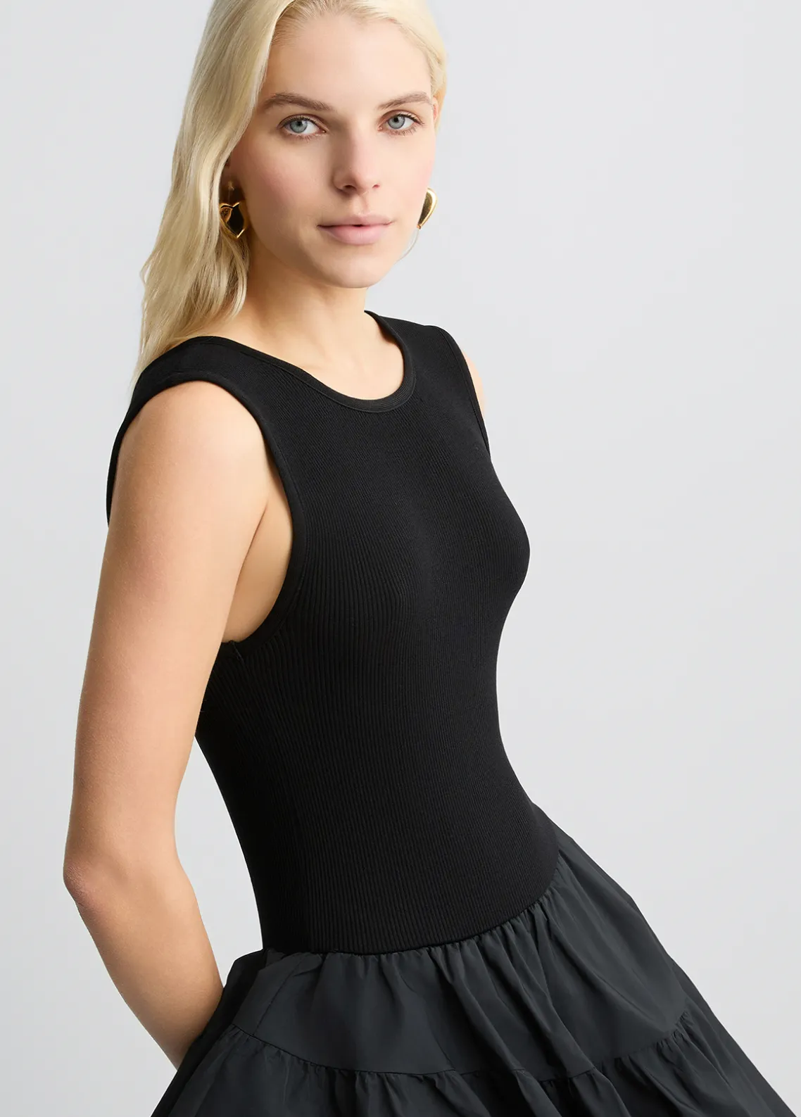 Liu Jo Vestido de tafetán-Mujer Cárdigans Y Jerséis|Vestidos