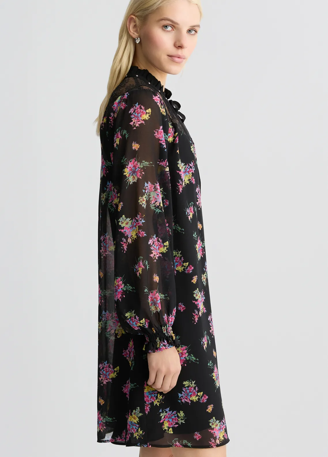 Liu Jo Vestido de tejido georgette floral-Mujer Vestidos