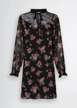 Liu Jo Vestido de tejido georgette floral-Mujer Vestidos