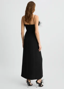 Liu Jo Vestido elegante con plumas-Mujer Ceremonia|Vestidos