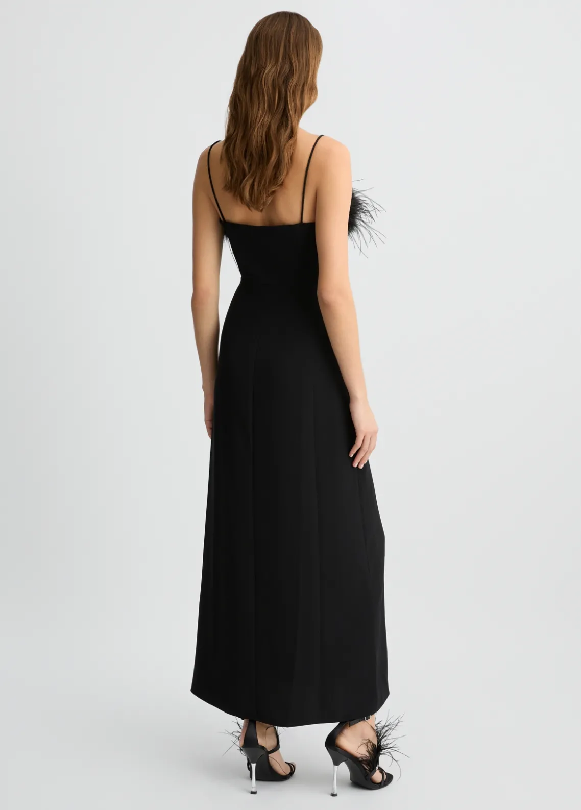 Liu Jo Vestido elegante con plumas-Mujer Ceremonia|Vestidos