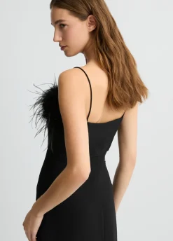 Liu Jo Vestido elegante con plumas-Mujer Ceremonia|Vestidos