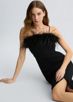 Liu Jo Vestido elegante con plumas-Mujer Ceremonia|Vestidos