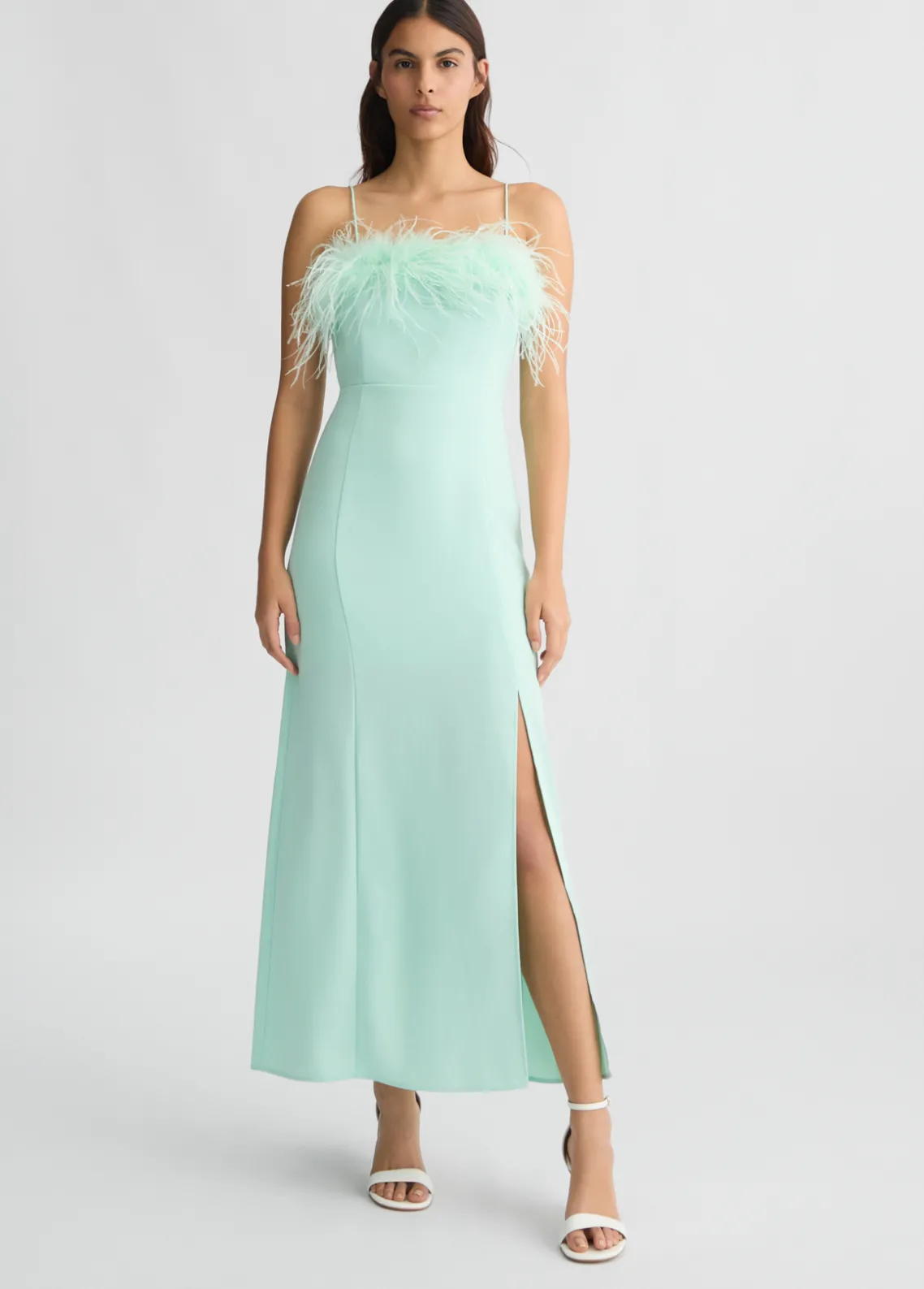 Liu Jo Vestido elegante con plumas-Mujer Ceremonia|Vestidos