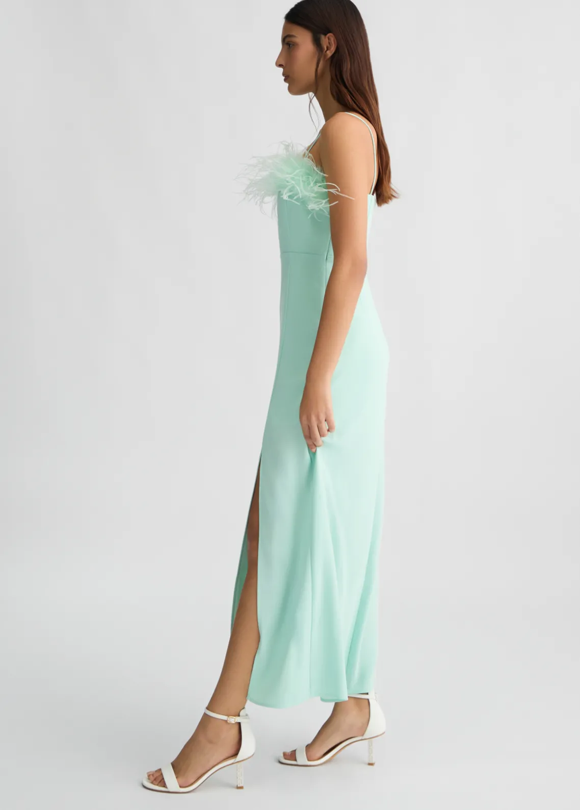 Liu Jo Vestido elegante con plumas-Mujer Ceremonia|Vestidos