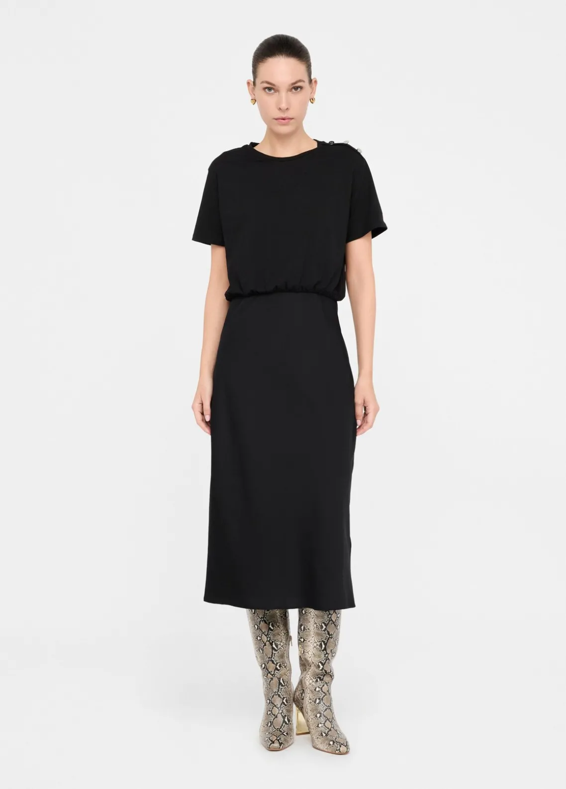Liu Jo Vestido largo con botones-Mujer Vestidos