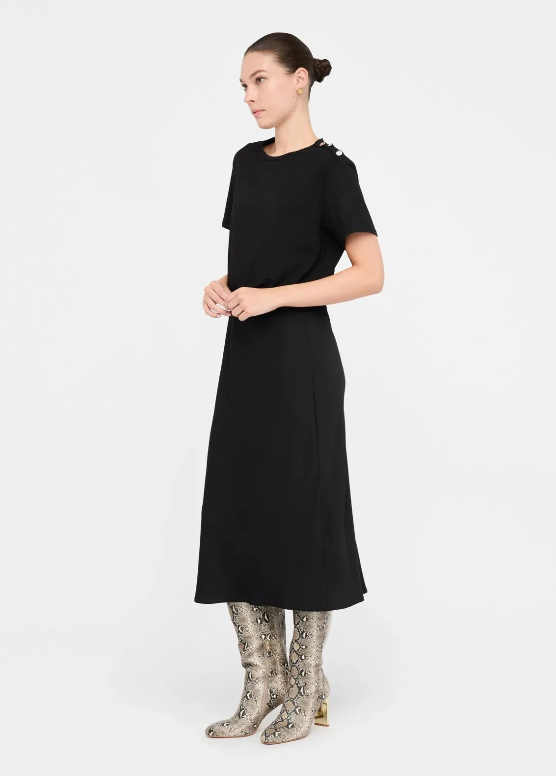 Liu Jo Vestido largo con botones-Mujer Vestidos