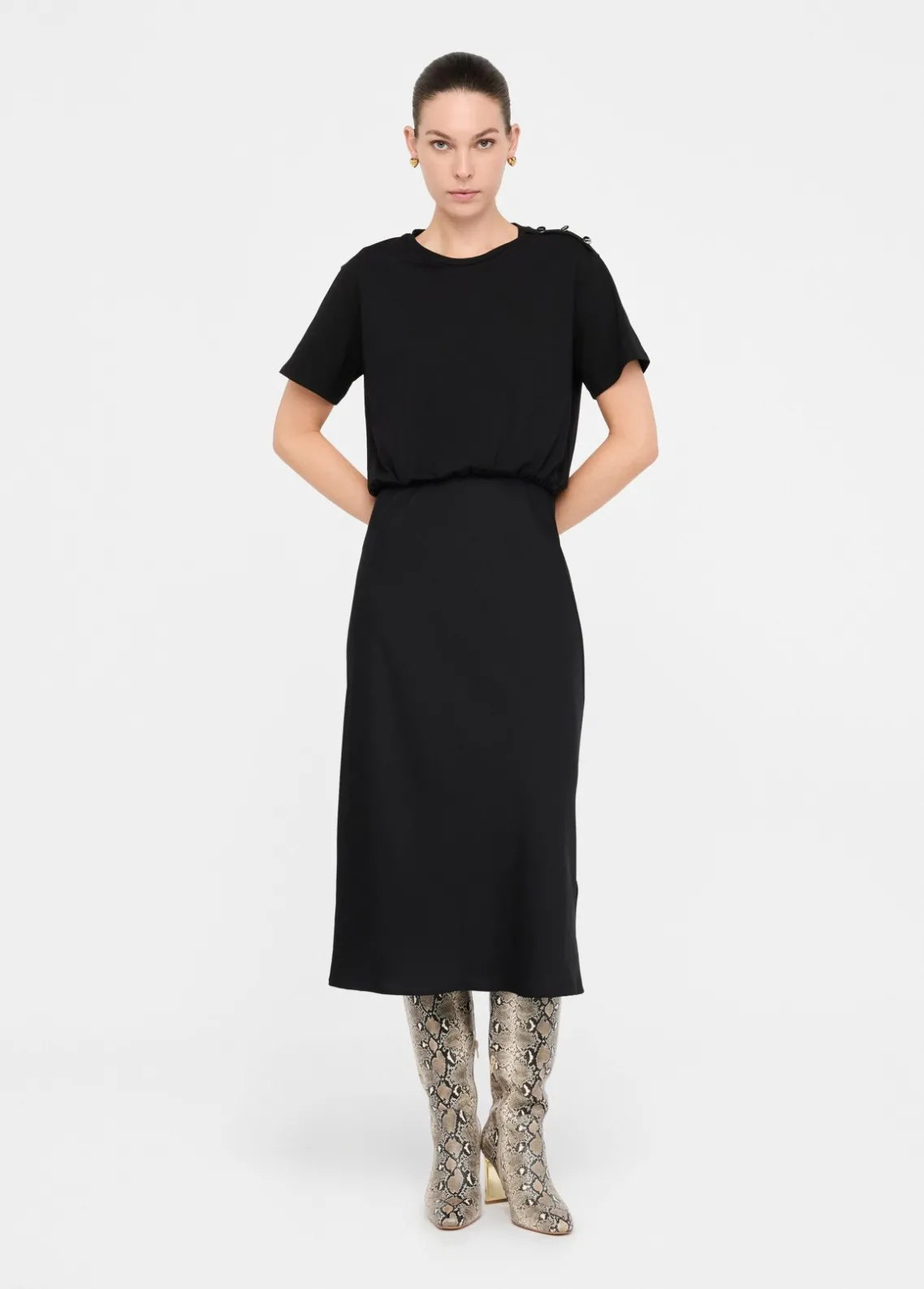 Liu Jo Vestido largo con botones-Mujer Vestidos