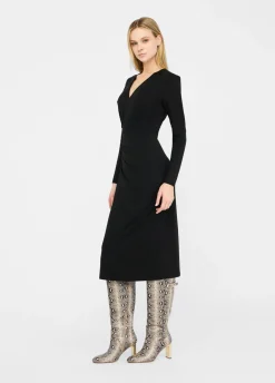 Liu Jo Vestido largo con detalle fruncido-Mujer Vestidos