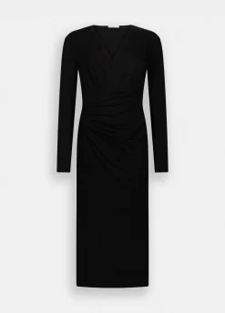 Liu Jo Vestido largo con detalle fruncido-Mujer Vestidos