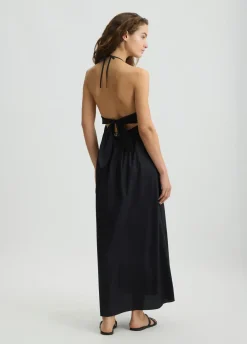 Liu Jo Vestido largo de algodón-Mujer Moda Baño|Vestidos