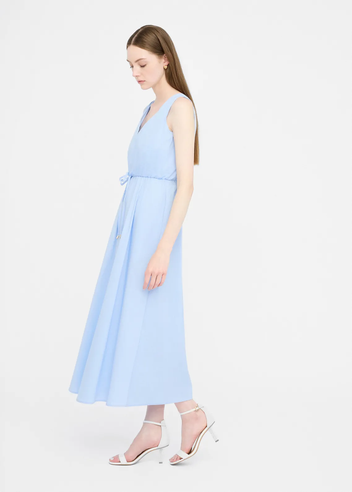 Liu Jo Vestido largo de popelina-Mujer Vestidos