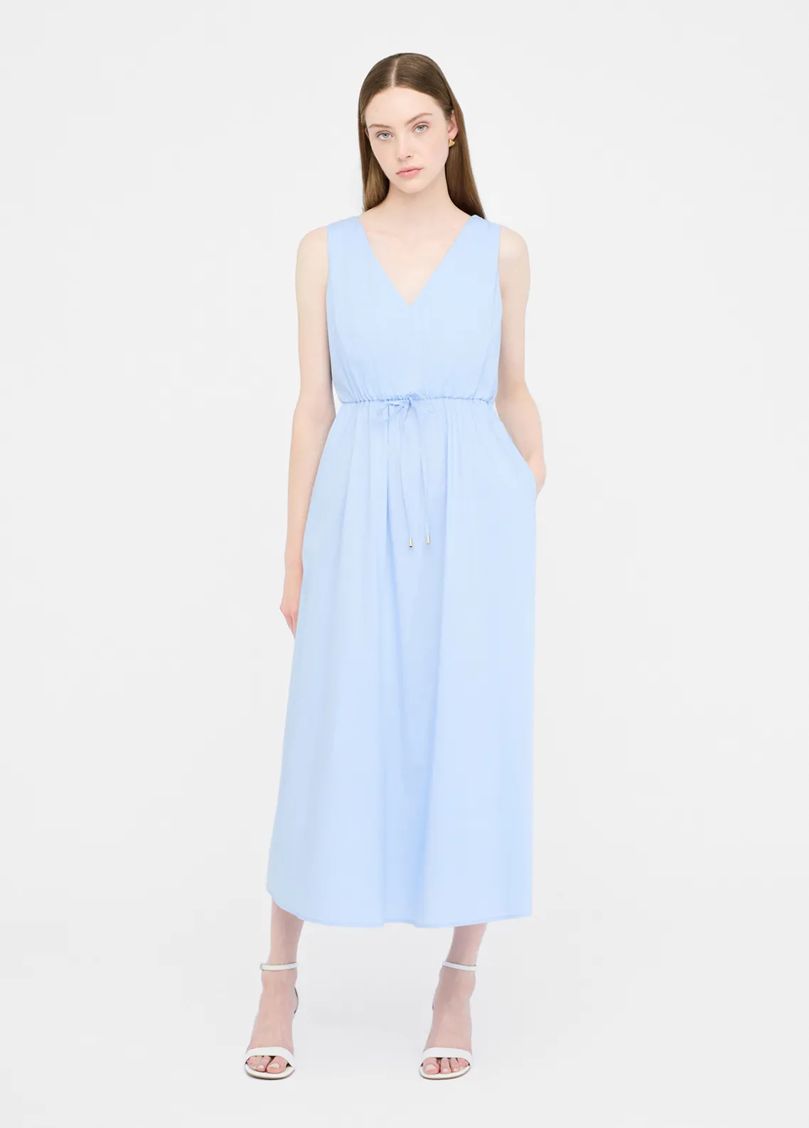 Liu Jo Vestido largo de popelina-Mujer Vestidos