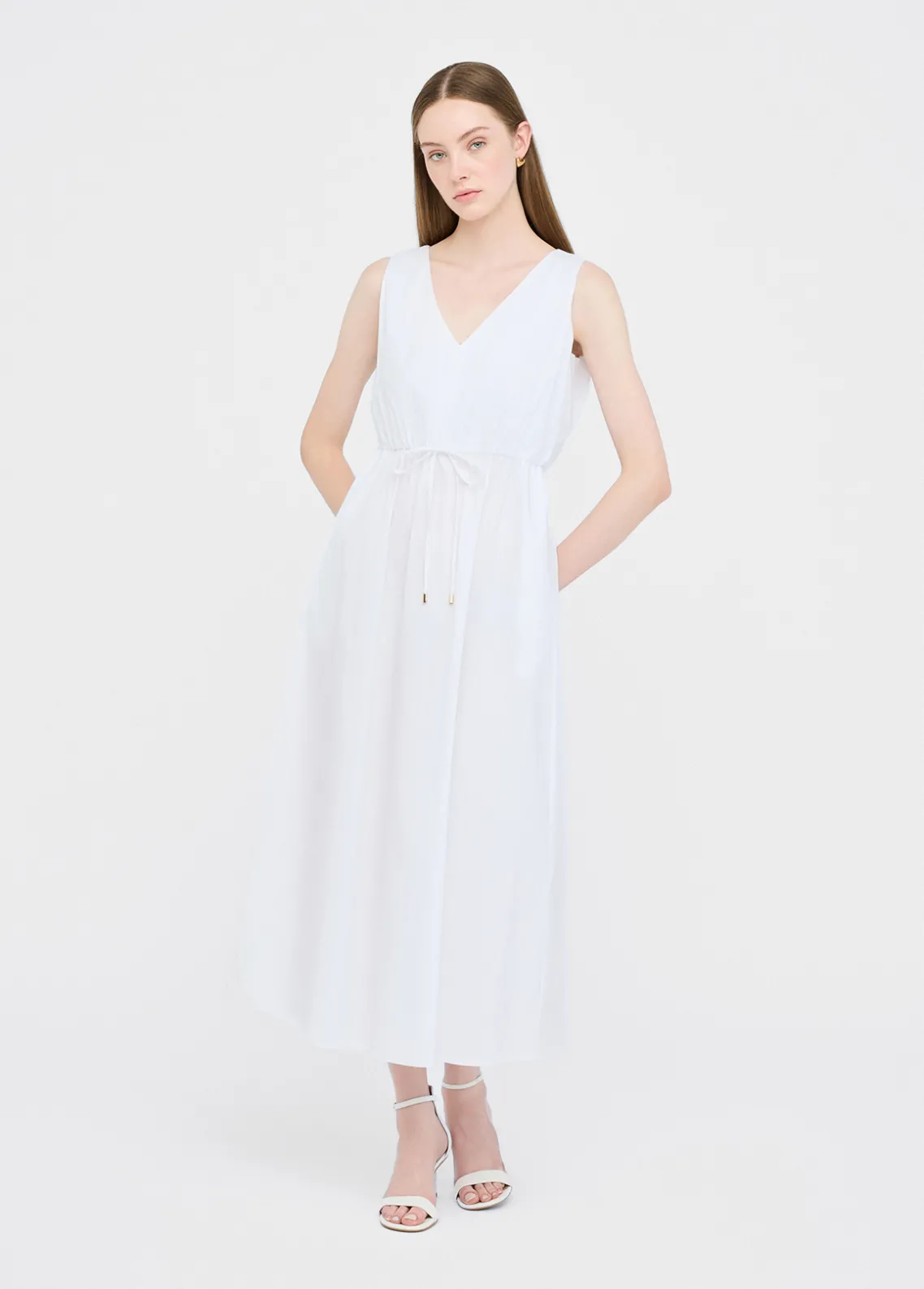 Liu Jo Vestido largo de popelina-Mujer Vestidos