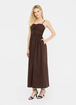 Liu Jo Vestido largo de popelina-Mujer Vestidos