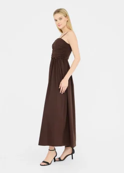 Liu Jo Vestido largo de popelina-Mujer Vestidos