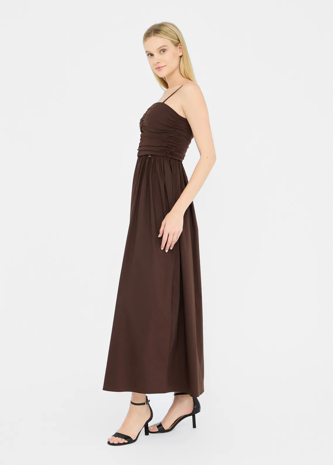 Liu Jo Vestido largo de popelina-Mujer Vestidos