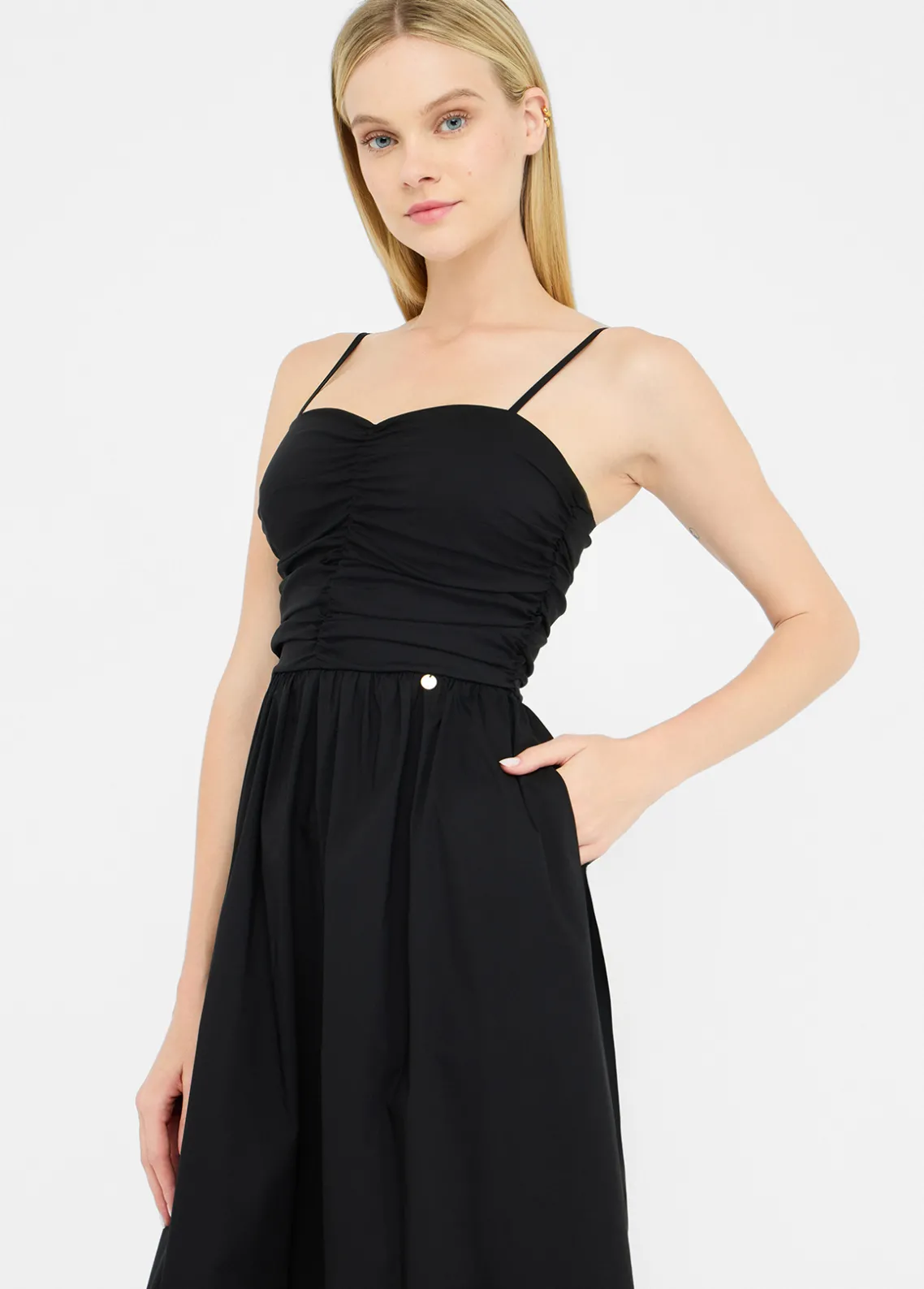 Liu Jo Vestido largo de popelina-Mujer Vestidos
