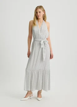 Liu Jo Vestido largo de rayas-Mujer Moda Baño|Vestidos