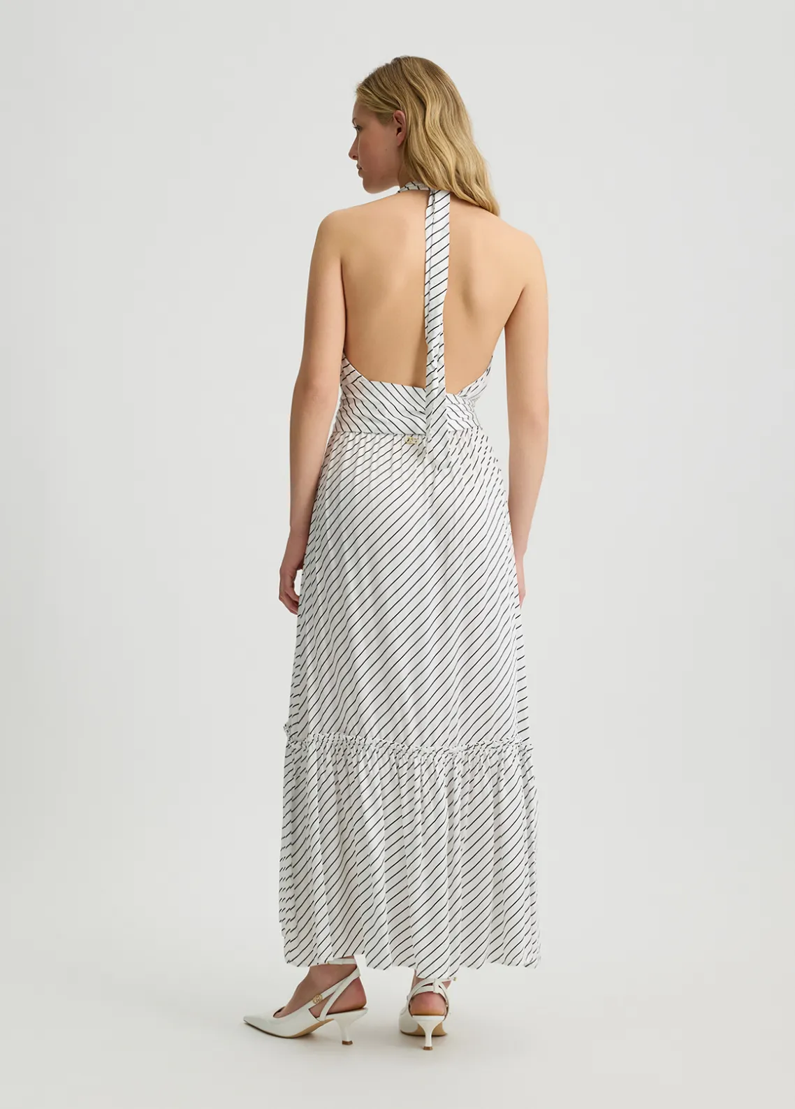 Liu Jo Vestido largo de rayas-Mujer Moda Baño|Vestidos