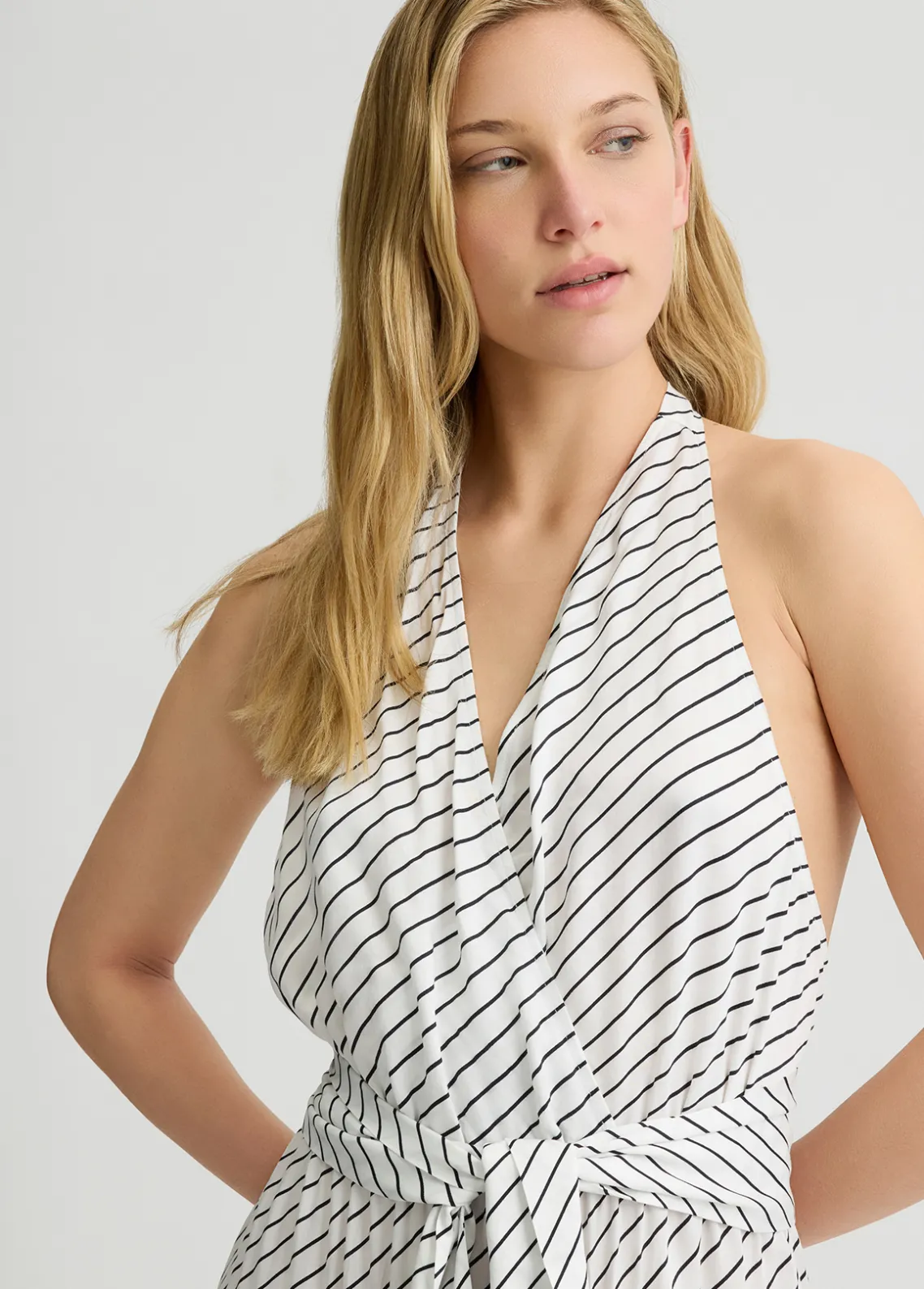 Liu Jo Vestido largo de rayas-Mujer Moda Baño|Vestidos