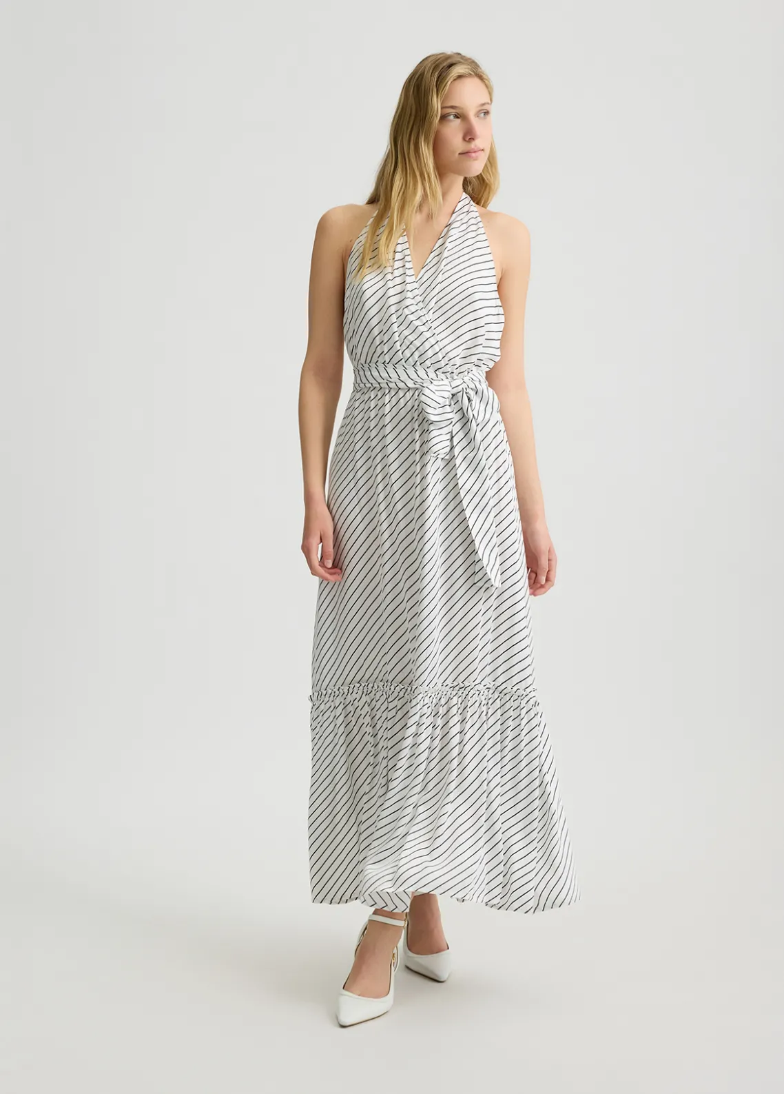 Liu Jo Vestido largo de rayas-Mujer Moda Baño|Vestidos