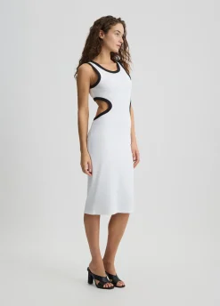 Liu Jo Vestido midi con abertura-Mujer Moda Baño|Vestidos
