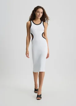 Liu Jo Vestido midi con abertura-Mujer Moda Baño|Vestidos