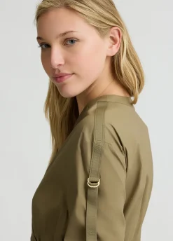 Liu Jo Vestido midi de popelina-Mujer Vestidos