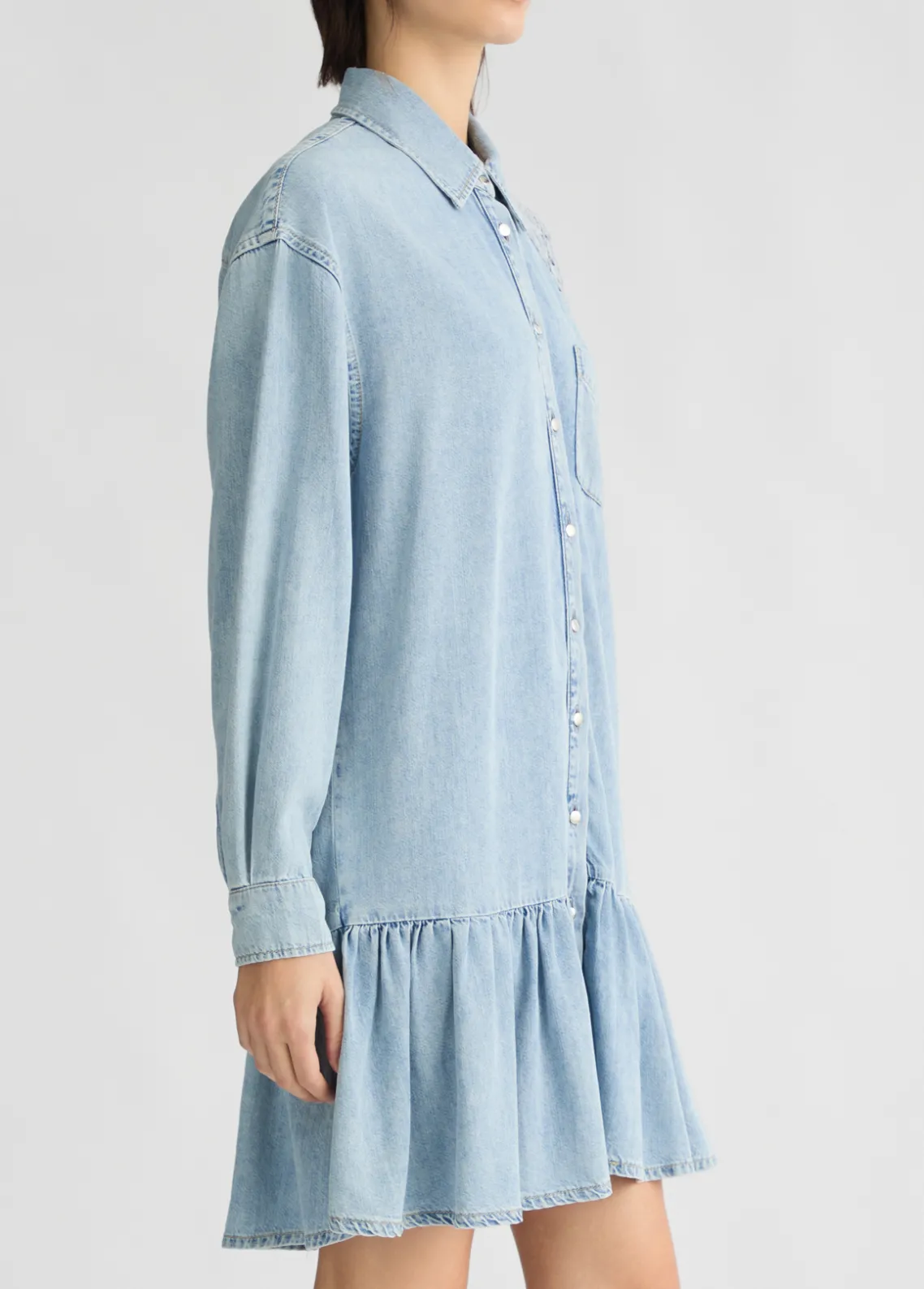 Liu Jo Vestido vaquero con encaje-Mujer Vestidos