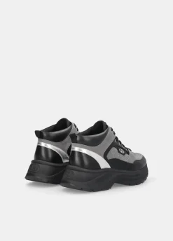 Liu Jo Zapatillas altas de brillos y malla-Mujer Sneakers