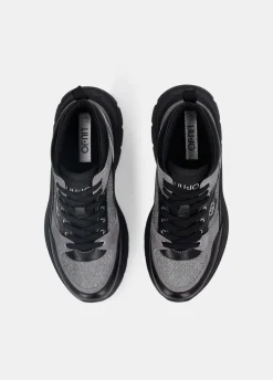 Liu Jo Zapatillas altas de brillos y malla-Mujer Sneakers