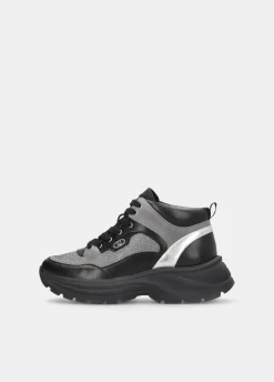 Liu Jo Zapatillas altas de brillos y malla-Mujer Sneakers