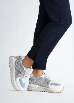 Liu Jo Zapatillas con brillos y monograma-Mujer Sneakers