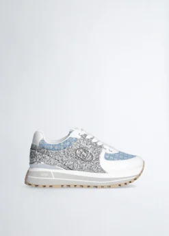 Liu Jo Zapatillas con brillos y monograma-Mujer Sneakers