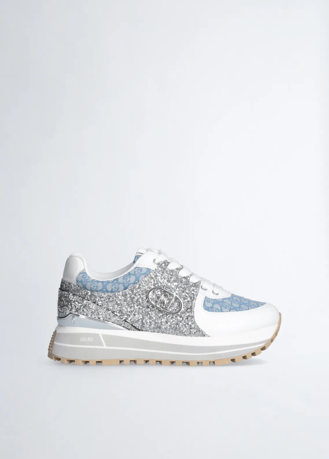 Liu Jo Zapatillas con brillos y monograma-Mujer Sneakers