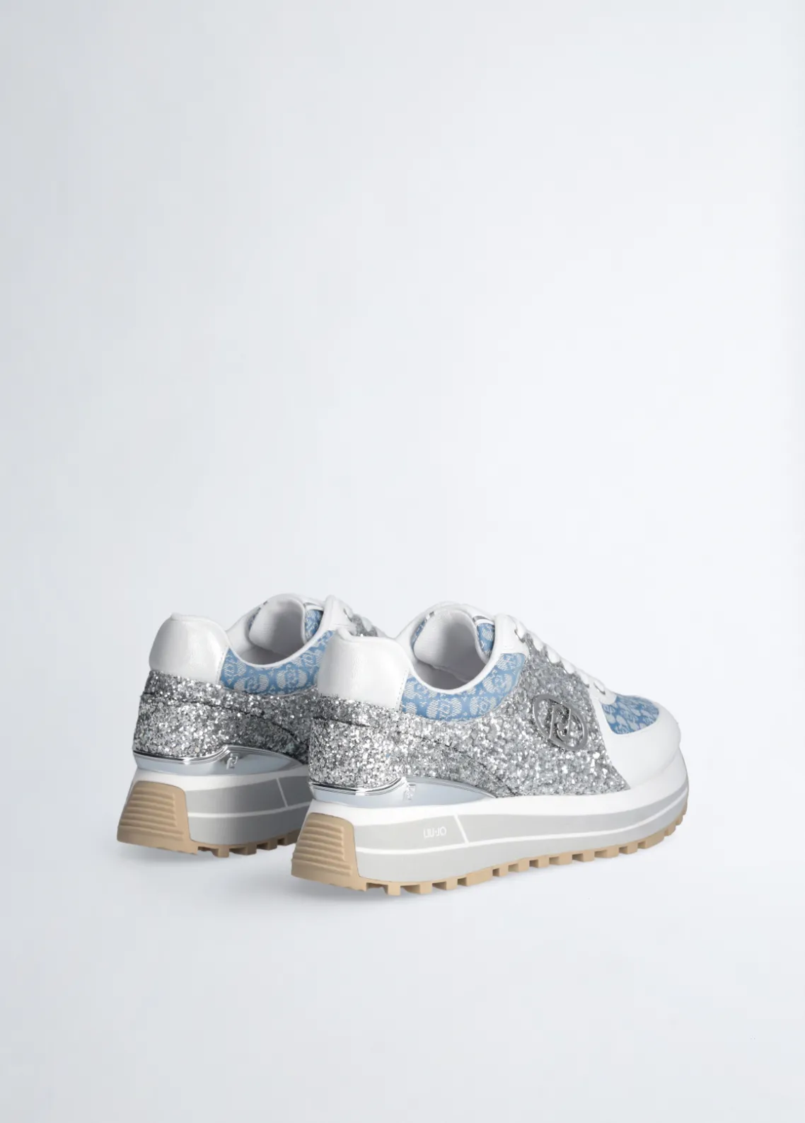 Liu Jo Zapatillas con brillos y monograma-Mujer Sneakers